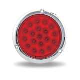 4″ Red Stop, Turn & Tail Round Flange Mount LED Light – 19 Diodes