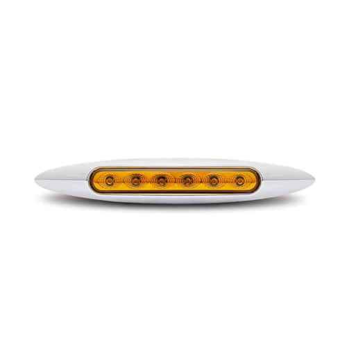Trux 6″ Amber Marker Slim LED Light – 6 Diodes