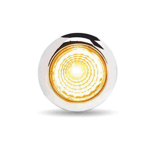 Trux 3/4″ Clear Amber Marker Round Reflector LED Light – 1 Diodes