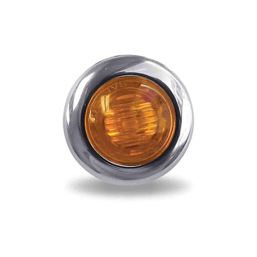 Trux Amber/Amber 3/4″ Amber Clearance Marker Round LED Light – 3 Diodes