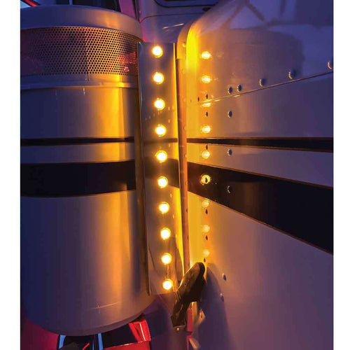 Trux 3/4″ Amber Clearance Marker Round LED Light – 3 Diodes