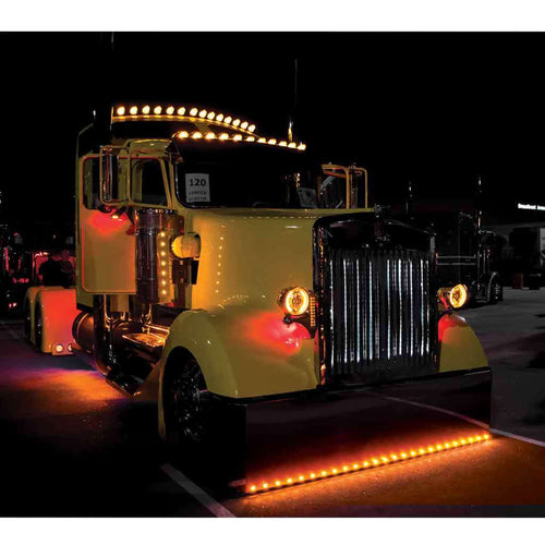Trux 3/4″ Amber Clearance Marker Round LED Light – 3 Diodes