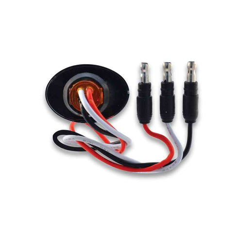 Trux 3/4″ Red Marker Oval LED Light – 2 Diodes