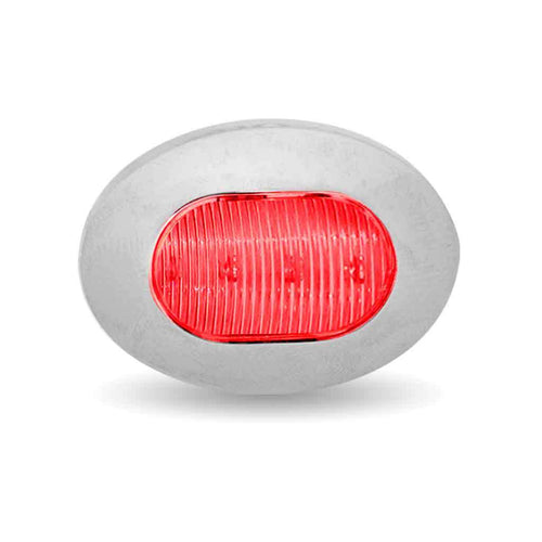 Trux 3/4″ Red Marker Oval LED Light – 2 Diodes