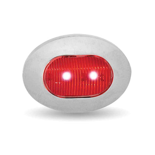Trux 3/4″ Red Marker Oval LED Light – 2 Diodes