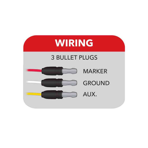 3/4″ Amber Marker to Blue Auxiliary Round Reflector LED Light – 1 Diode