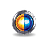Trux 3/4″ Amber Marker To Blue Auxiliary Round LED Light – 2 Diodes