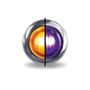 Trux 3/4" Round Amber Marker to Purple Auxiliary LED Light (2 Diodes)