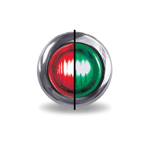 Trux 3/4″ Red Marker To Green Auxiliary Round LED Light – 2 Diodes