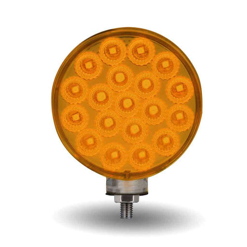 Trux Amber/Red Turn & Marker Double Face Round Reflector LED Light – 38 Diodes