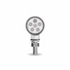 Trux Clear Amber/Red Clearance Marker 1.8″ Mini Double Face Round Light with Reflector LEDs – 12 Diodes