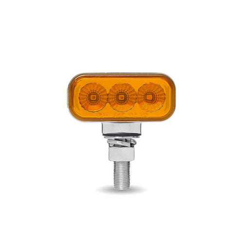 Amber/Red Clearance Marker 1.5″ x 3″ Mini Double Face Rectangular Light with Reflector LEDs – 10 Diodes