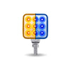 Trux Amber/Red Stop, Turn & Tail To Blue Auxiliary 3″ Mini Double Face Square Light With Reflector LEDs – 30 Diodes