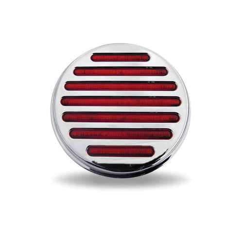 Trux 4″ Red Stop, Turn & Tail Round Flatline LED Light – 49 Diodes