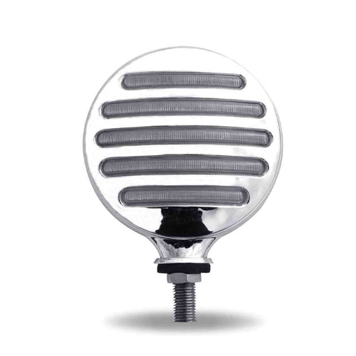 Clear Amber/Red Turn & Marker Double Face Round Flatline LED Light – 72 Diodes