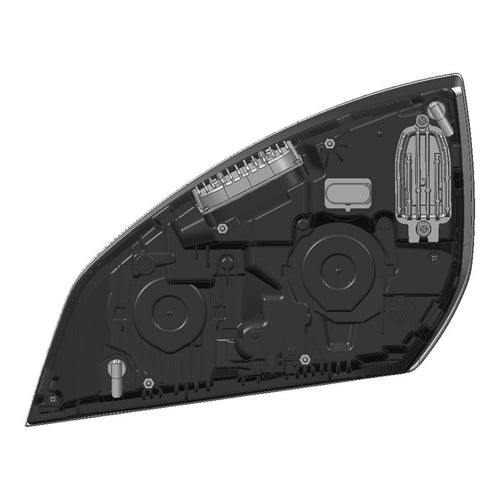 Trux FTL. Cascadia 2018-2025 LED Projector Headlight Assembly with LED Glow Position, Turn & Marker Accent – Black (Driver Side)