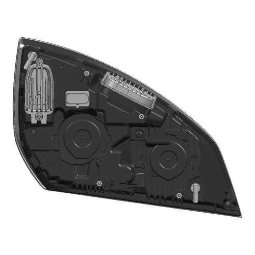 Trux FTL. Cascadia 2018-2025 LED Projector Headlight Assembly with LED Glow Position, Turn & Marker Accent – Black (Passenger Side)