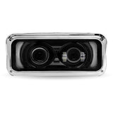 Trux Universal LED Projector Headlight Assembly With Glow Position & Marker LED Accents – Black (Passenger Side)