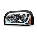 Trux Halogen Headlight Assembly With Dual Function LED Light Bar fits Freightliner Century