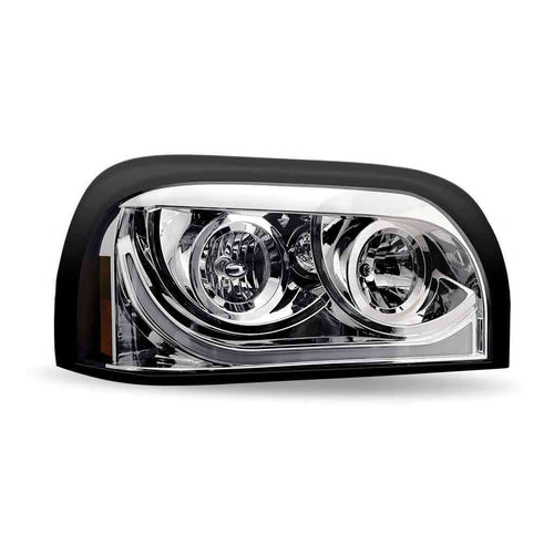 Trux Halogen Headlight Assembly With Dual Function LED Light Bar fits Freightliner Century
