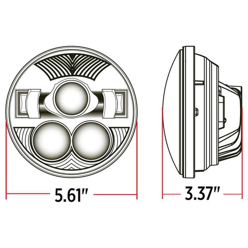 Trux 5.75″ LED Projector Headlight – Combination High & Low Beam | 4500 Lumens