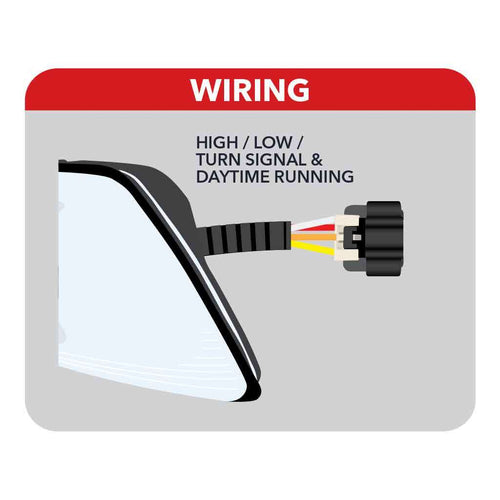 Trux Halogen Projector Headlight Fits Volvo VN/VNLAssembly With LED Glow Position, Turn & Marker Accents – Black (Passenger Side)