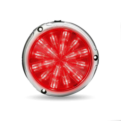 LED Interior Projector Dome 7-Color Cab Light for Peterbilt 379, 378, 377, 375 & 357 Models Chrome