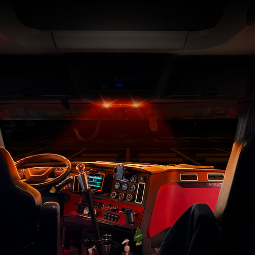 Trux LED Interior Projector Dome & Map 7-Color Cab Light for Freightliner 2018-2026 Chrome
