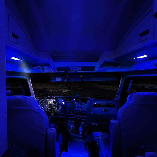 Trux LED Interior Projector Dome & Map Cab Light For Kenworth T680 & T880 Models 11 Diodes