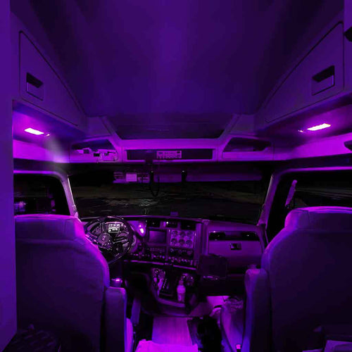 Trux LED Interior Projector Dome & Map Cab Light For Kenworth T680 & T880 Models 11 Diodes