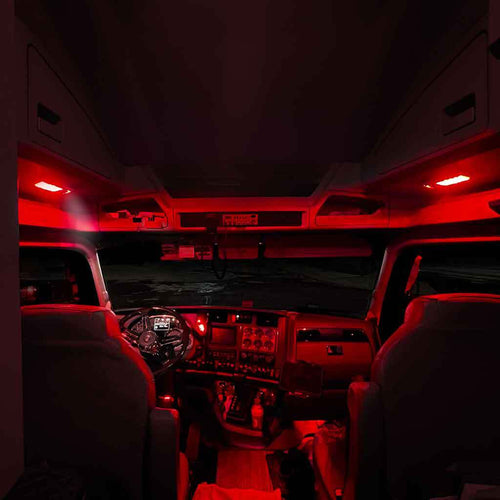Trux LED Interior Projector Dome & Map Cab Light For Kenworth T680 & T880 Models 11 Diodes