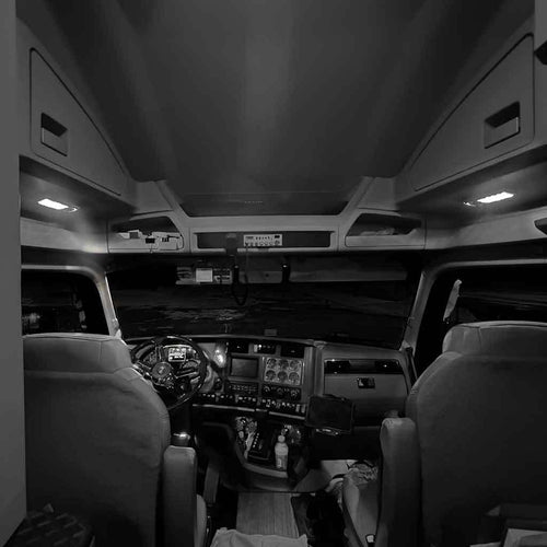 Trux LED Interior Projector Dome & Map Cab Light For Kenworth T680 & T880 Models 11 Diodes