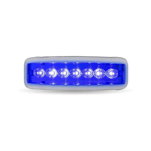 LED Interior Projector Dome 7-Color Cab & Sleeper Light for Kenworth T680, T880 Peterbilt 579, Chrome