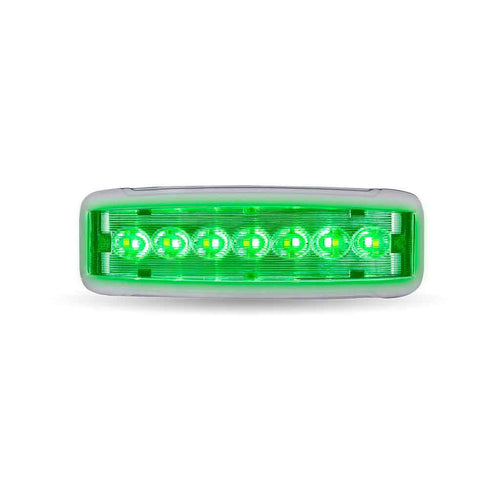 LED Interior Projector Dome 7-Color Cab & Sleeper Light for Kenworth T680, T880 Peterbilt 579, Chrome