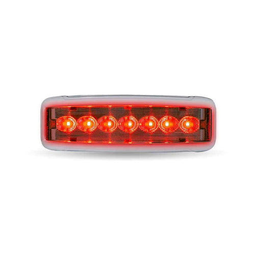 LED Interior Projector Dome 7-Color Cab & Sleeper Light for Kenworth T680, T880 Peterbilt 579, Chrome