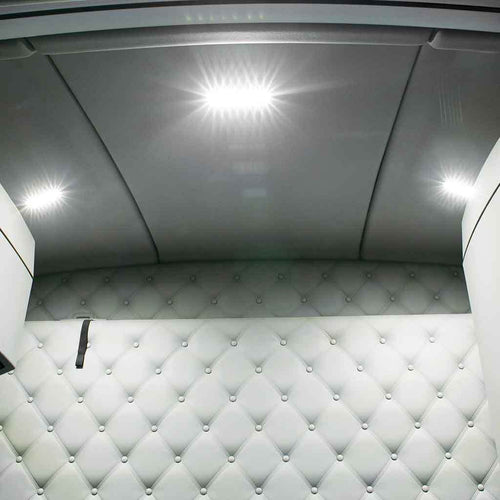 LED Interior Projector Dome 7-Color Cab & Sleeper Light for Kenworth T680, T880 Peterbilt 579, Chrome