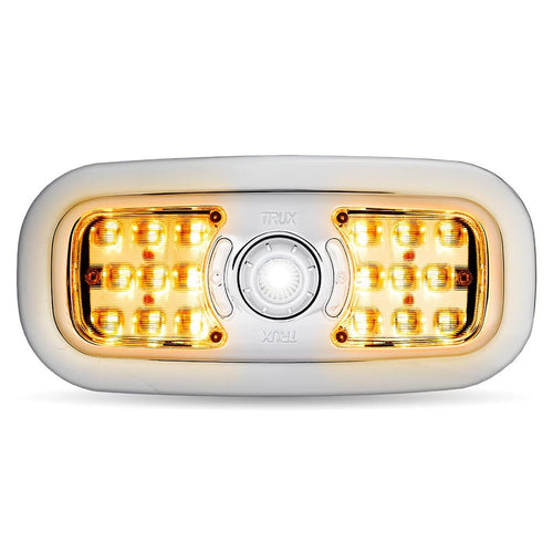 Trux LED Interior Projector Dome & Map 7-Color Cab Light for Peterbilt 300 Series Models (2005+) Chrome