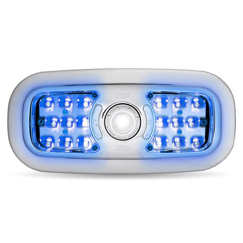 Trux LED Interior Projector Dome & Map 7-Color Cab Light for Peterbilt 300 Series Models (2005+) Chrome