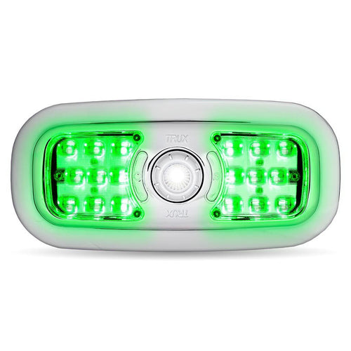 Trux LED Interior Projector Dome & Map 7-Color Cab Light for Peterbilt 300 Series Models (2005+) Chrome