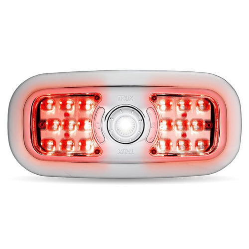 Trux LED Interior Projector Dome & Map 7-Color Cab Light for Peterbilt 300 Series Models (2005+) Chrome