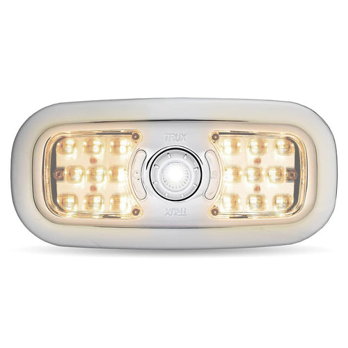 Trux LED Interior Projector Dome & Map 7-Color Cab Light for Peterbilt 300 Series Models (2005+) Chrome