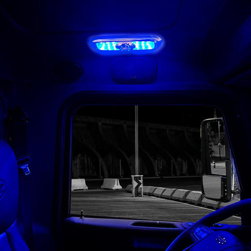 Trux LED Interior Projector Dome & Map 7-Color Cab Light for Peterbilt 300 Series Models (2005+) Chrome