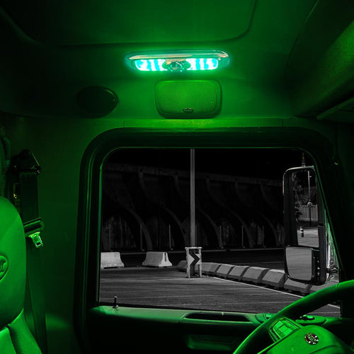 Trux LED Interior Projector Dome & Map 7-Color Cab Light for Peterbilt 300 Series Models (2005+) Chrome