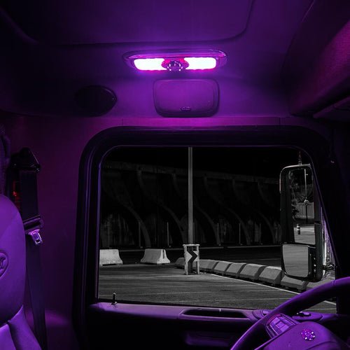 Trux LED Interior Projector Dome & Map 7-Color Cab Light for Peterbilt 300 Series Models (2005+) Chrome
