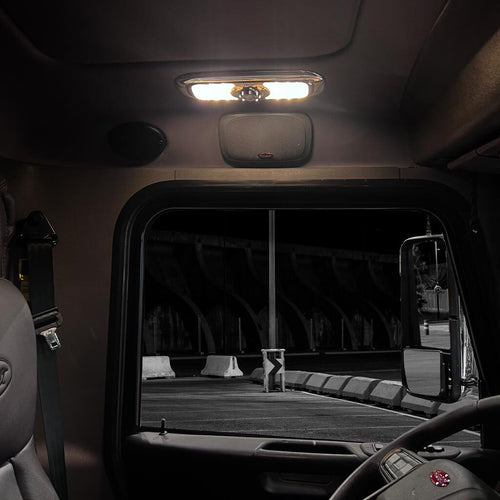 Trux LED Interior Projector Dome & Map 7-Color Cab Light for Peterbilt 300 Series Models (2005+) Chrome