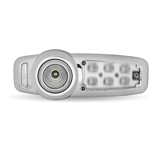 Trux LED Interior Projector Dome & Map 7-Color Cab Light for Peterbilt 579, 567 & 589 Models, Chrome