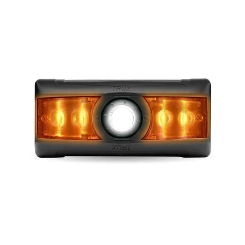 Trux LED Interior Projector Dome & Map 7-Color Cab Light for Peterbilt 379 & 378 Models, Black