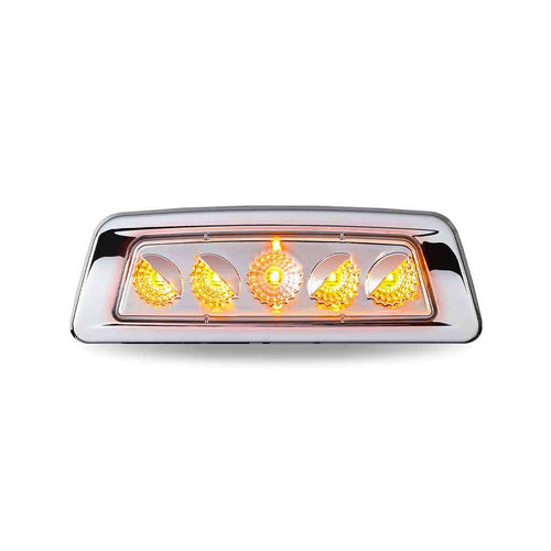Clear Amber Turn & Marker Kenworth/Peterbilt LED Fender Light – 5 Diodes | Passenger Side