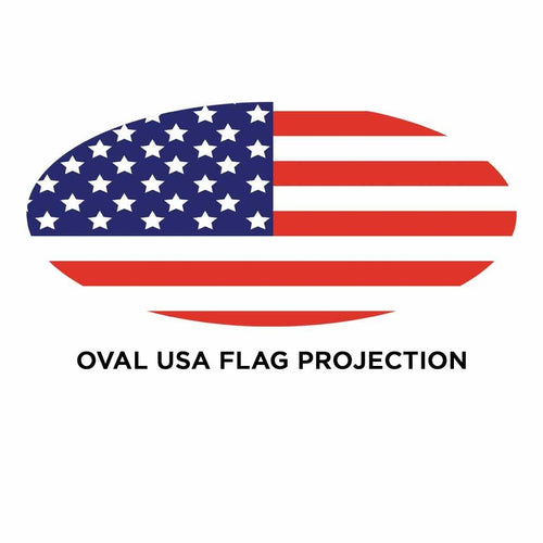 Trux Oval USA Flag Projector LED Door Light For Kenworth/Peterbilt – Driver Side | 13 Diodes