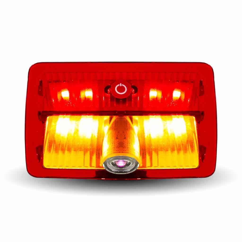 Trux Oval USA Flag Projector LED Door Light For Kenworth/Peterbilt – P